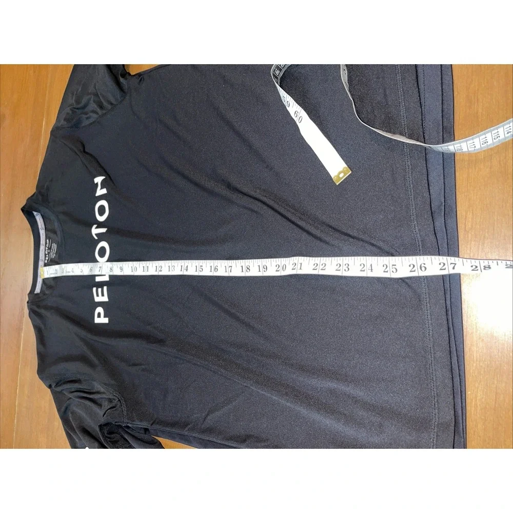 Peleton Rash Guard Shirts Men L Black Lot Of Two Long & Short Sleeve